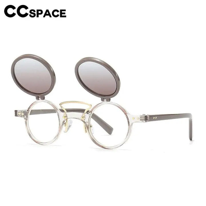 CCspace Unisex Full Rim Small Round Tr 90 Reading Glasses R57037 Reading Glasses CCspace