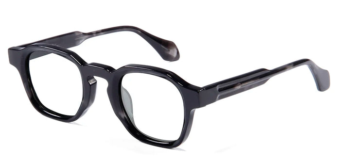 Esnbie Unisex Full Rim Polygon Round Acetate Eyeglasses 696153