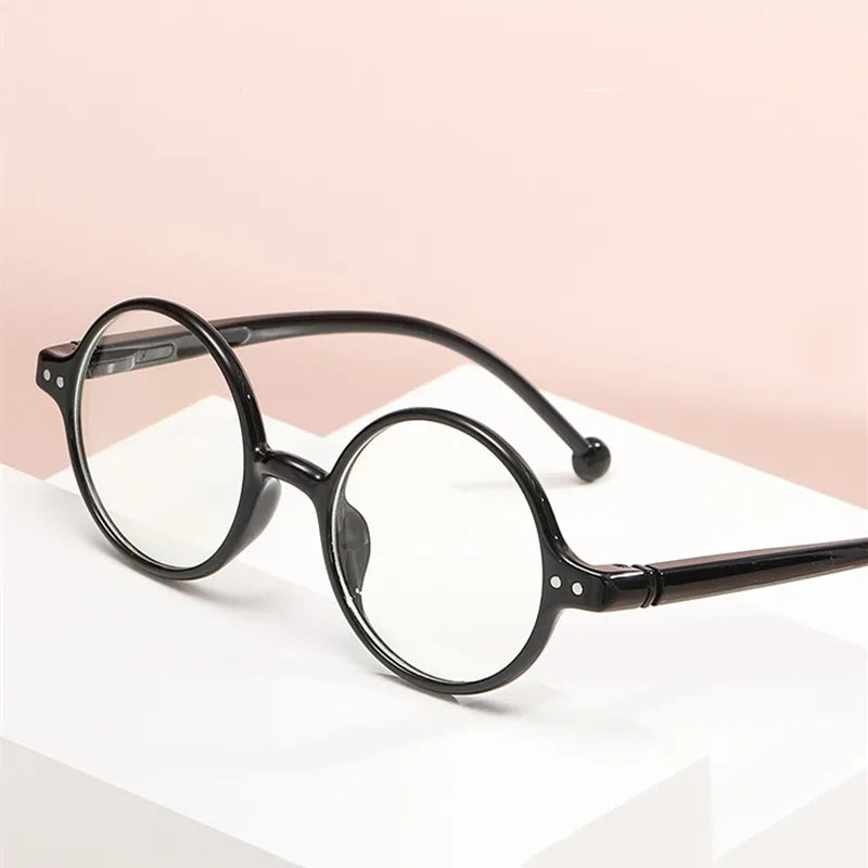 Kocolior Unisex Full Rim Round Acetate Hyperopic Reading Glasses 5067 Reading Glasses Kocolior   
