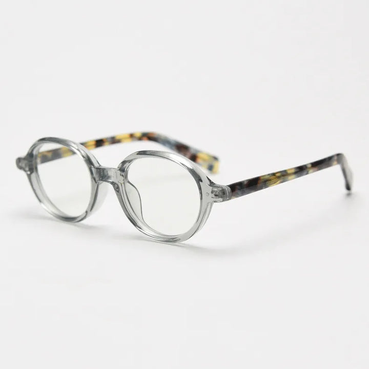 CCspace Women's Full Rim Oval Tr 90 Titanium Eyeglasses 56970 Full Rim CCspace C2Clear