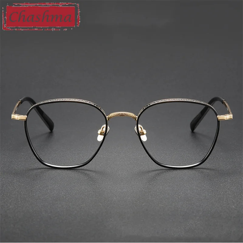 Chashma Ottica Unisex Full Rim Oval Titanium Eyeglasses 3101 Full Rim Chashma Ottica