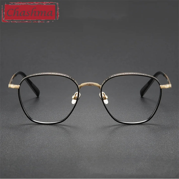 Chashma Ottica Unisex Full Rim Oval Titanium Eyeglasses 3101 Full Rim Chashma Ottica