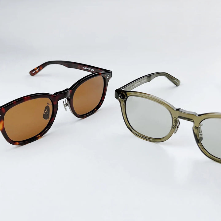 Black Mask Unisex Full Rim Square Acetate Sunglasses 484022 Full Rim Black Mask