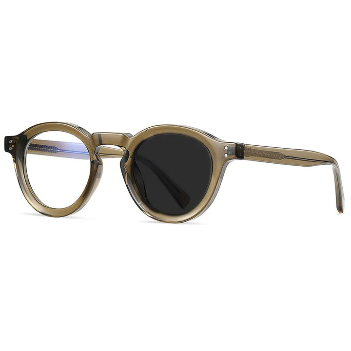 Kocolior Unisex Full Rim Round Acetate Hyperopic Reading Glasses 2090 Reading Glasses Kocolior