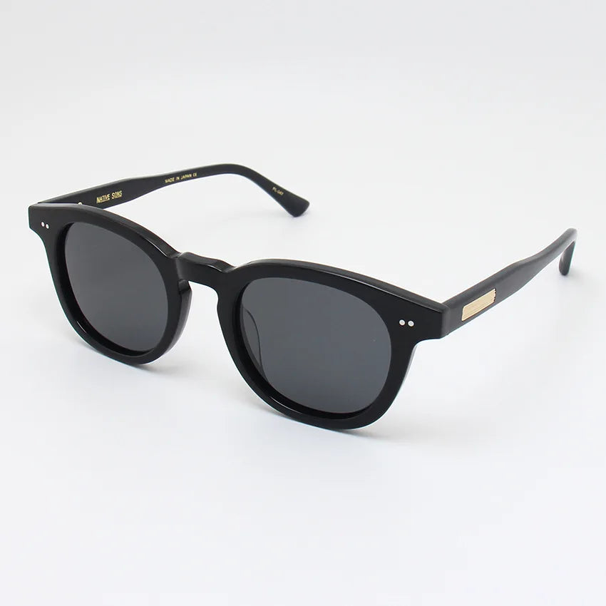 Black Mask Unisex Full Rim Square Acetate Polarized Sunglasses 4946 Sunglasses Black Mask Black As Shown