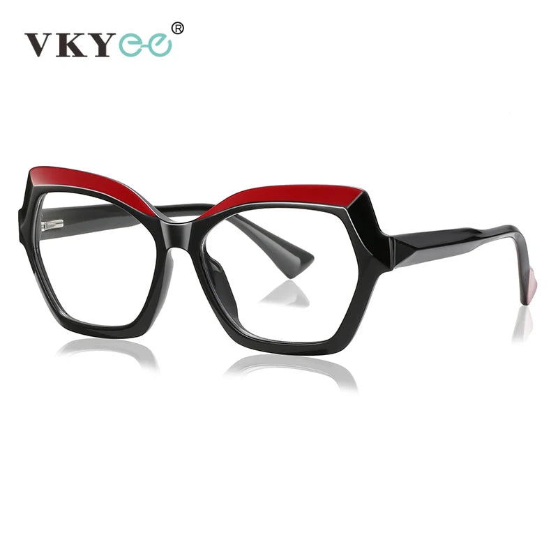Vicky Women's Full Rim Polygon Tr 90 Titanium Reading Glasses 97043