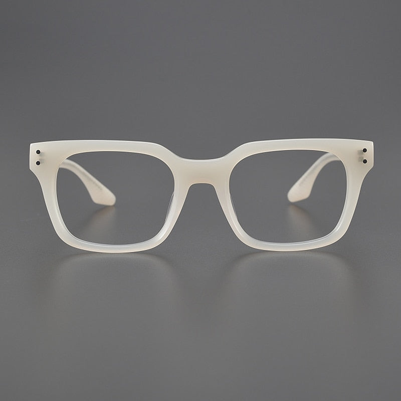 Gatenac Unisex Full Rim Square Acetate Eyeglasses Gxyj1104 Full Rim Gatenac