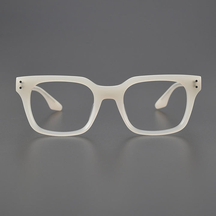 Gatenac Unisex Full Rim Square Acetate Eyeglasses Gxyj1104 Full Rim Gatenac