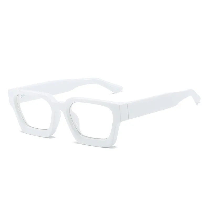 Kocolior Unisex Full Rim Square Acetate Hyperopic Reading Glasses 229402 Reading Glasses Kocolior White 0