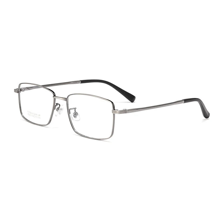 Hotochki Unisex Full Rim Square Titanium Eyeglasses N80012n Full Rim Hotochki retro-gun