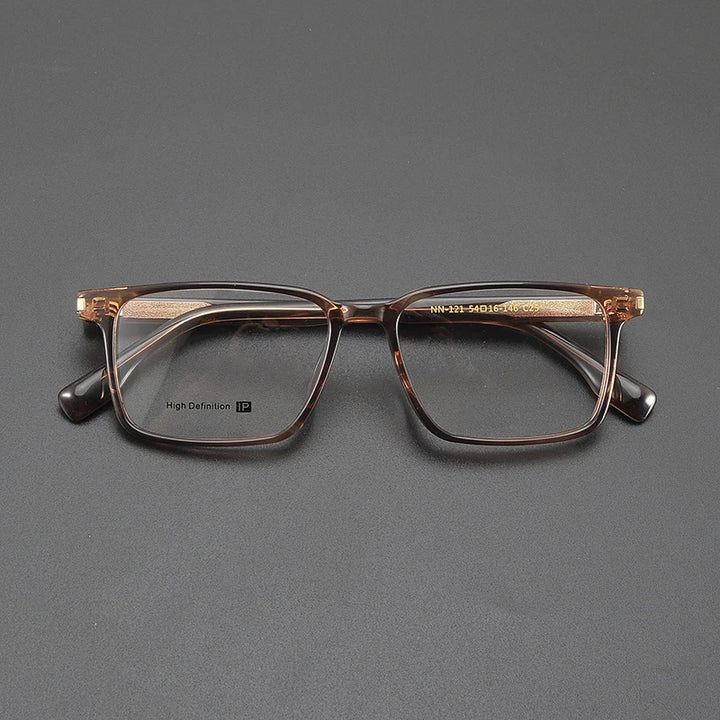 Nobler Unisex Full Rim Square Acetate Eyeglasses 84121 Full Rim Nobler