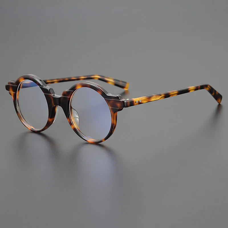 Nobler Unisex Full Rim Small Round Cat Eye Acetate Eyeglasses H021 Full Rim Nobler C2