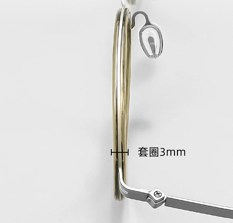 Reven Jate Unisex Full Rim Round Titanium Eyeglasses 2608 Full Rim Reven Jate