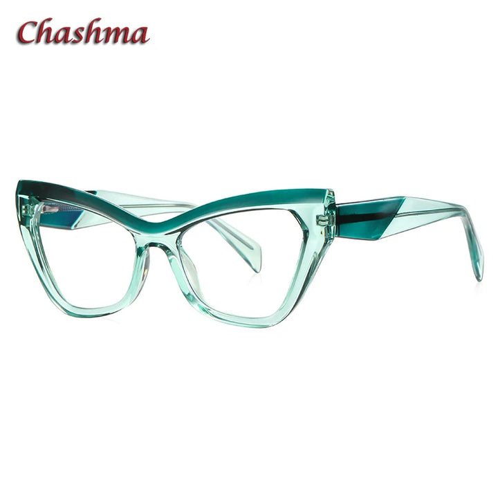 Chashma Ochki Women's Full Rim Cat Eye Tr 90 Titanium Eyeglasses 312198