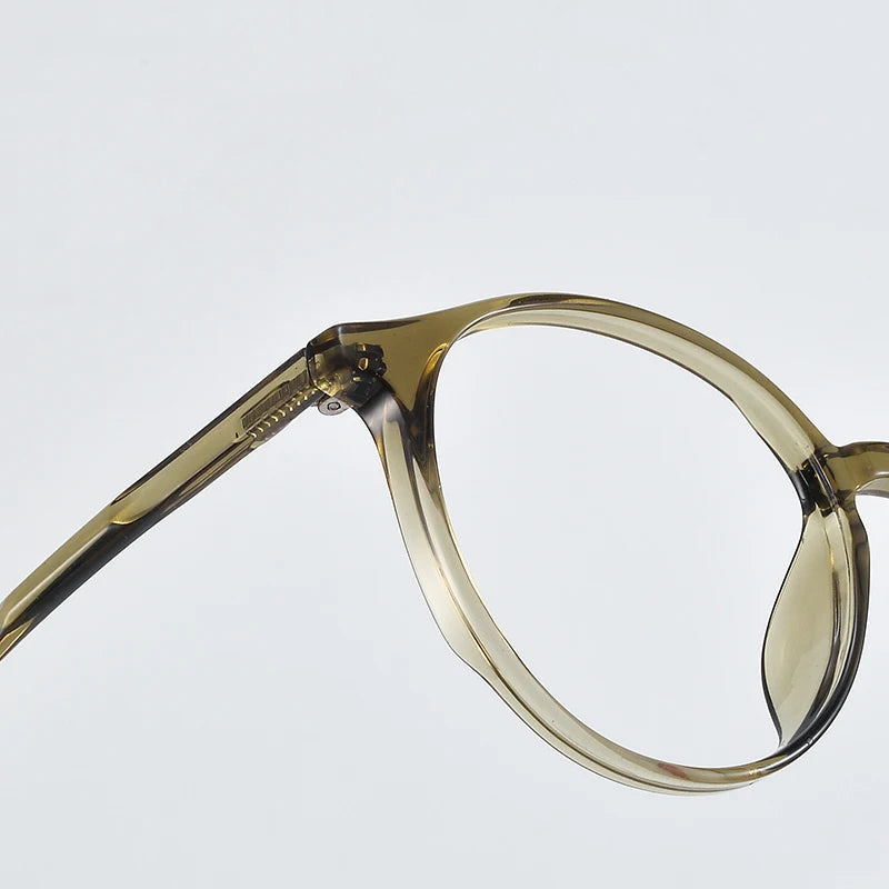 Bclear Unisex Full Rim Round Tr 90 Titanium Eyeglasses 90302 Full Rim Bclear