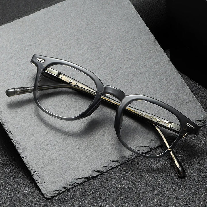 Kocolior Unisex Full Rim Square Acetate Eyeglasses L7156 Full Rim Kocolior