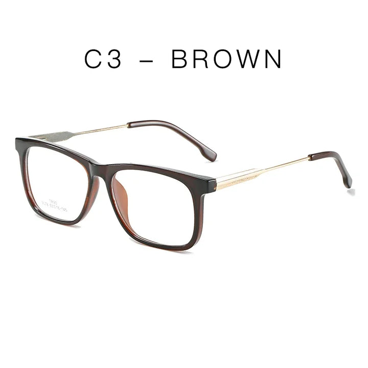 Hotochki Unisex Full Rim Square Tr 90 Alloy Eyeglasses 907849