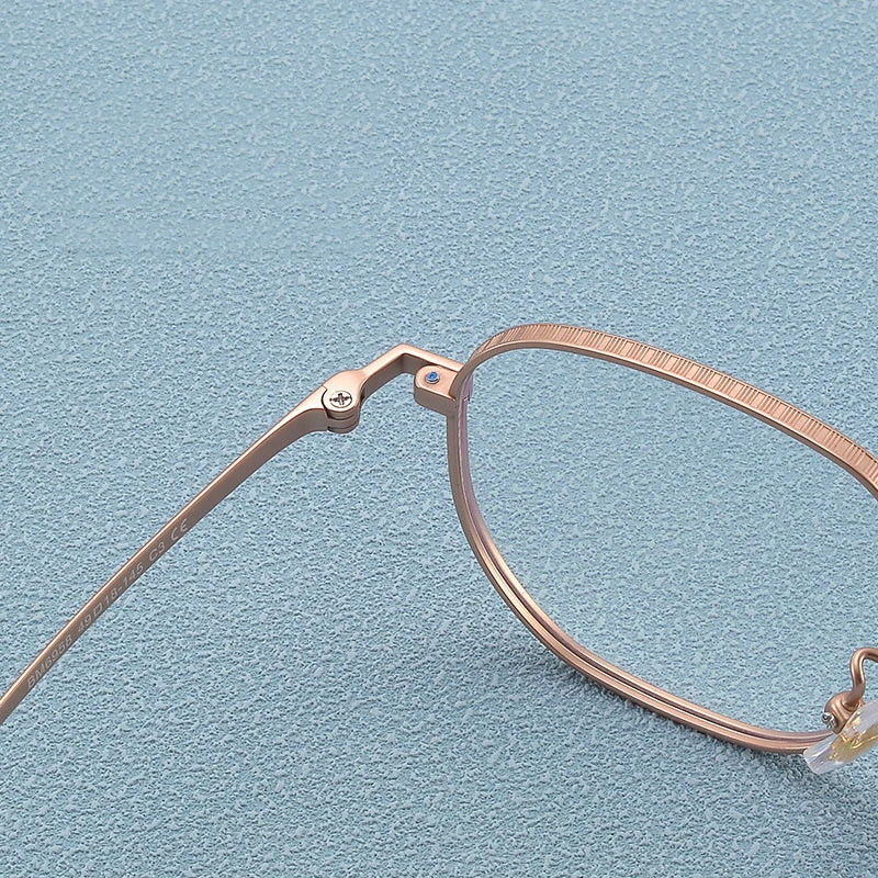 Bclear Women's Full Rim Polygonal Titanium Eyeglasses My6958 Full Rim Bclear