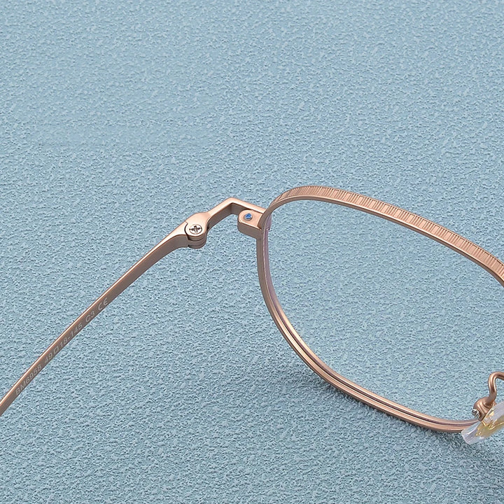 Bclear Women's Full Rim Polygonal Titanium Eyeglasses My6958 Full Rim Bclear