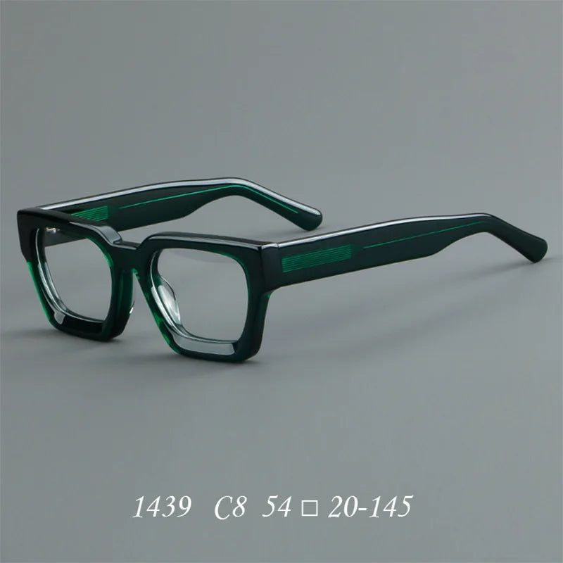 CCspace Women's Full Rim Brow Line Square Acetate Reading Glasses 311022