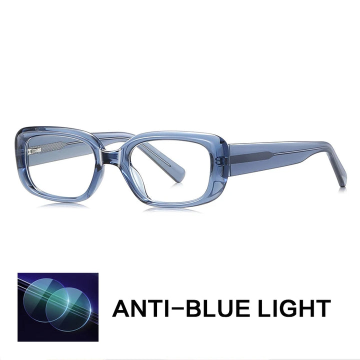 Gatenac Women's Full Rim Square Tr 90 Titanium Reading Glasses Gxy9034