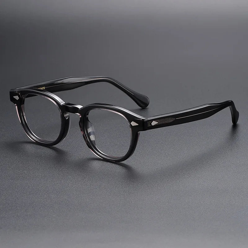 Yimaruili Unisex Full Rim Oval Square Acetate Eyeglasses 56006
