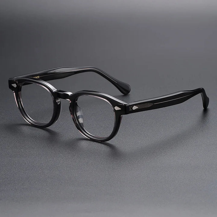 Yimaruili Unisex Full Rim Oval Square Acetate Eyeglasses 56006