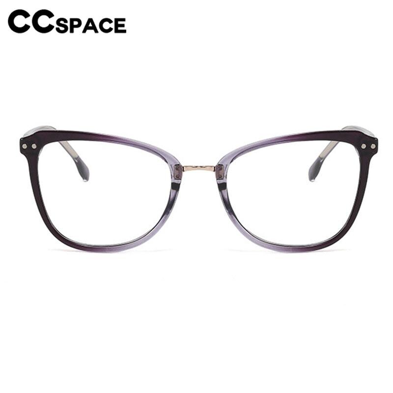 CCspace Unisex Full Rim Large Square Tr 90 Eyeglasses 56686 Full Rim CCspace