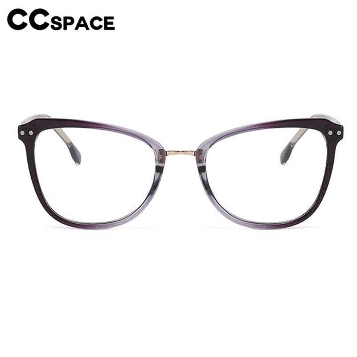 CCspace Unisex Full Rim Large Square Tr 90 Eyeglasses 56686 Full Rim CCspace