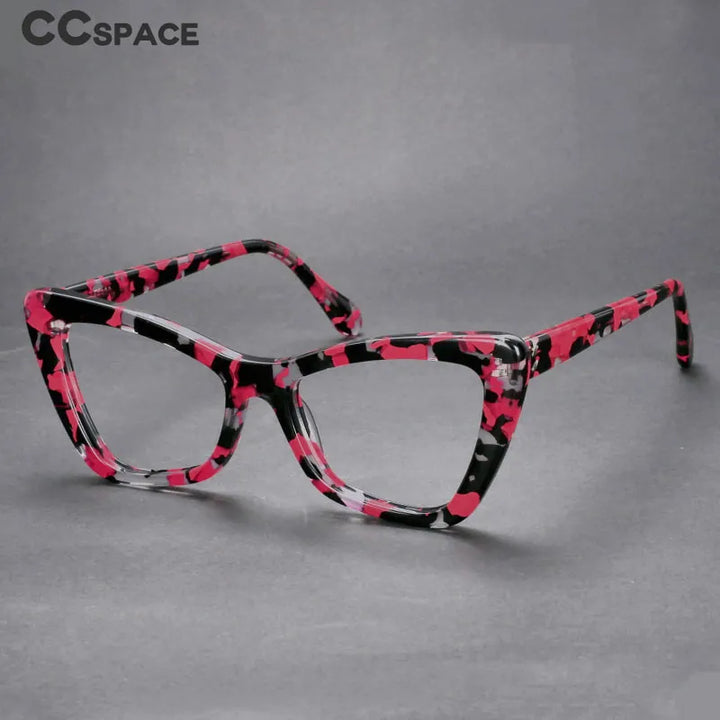 CCspace Women's Full RIm Cat Eye Acetate Hyperopic Reading Glasses R56955 Reading Glasses CCspace