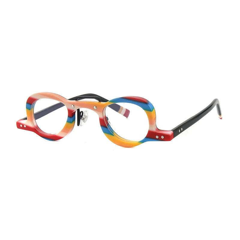 Gatenac Women's Full Rim Oval Double Bridge Acetate Eyeglasses G56064