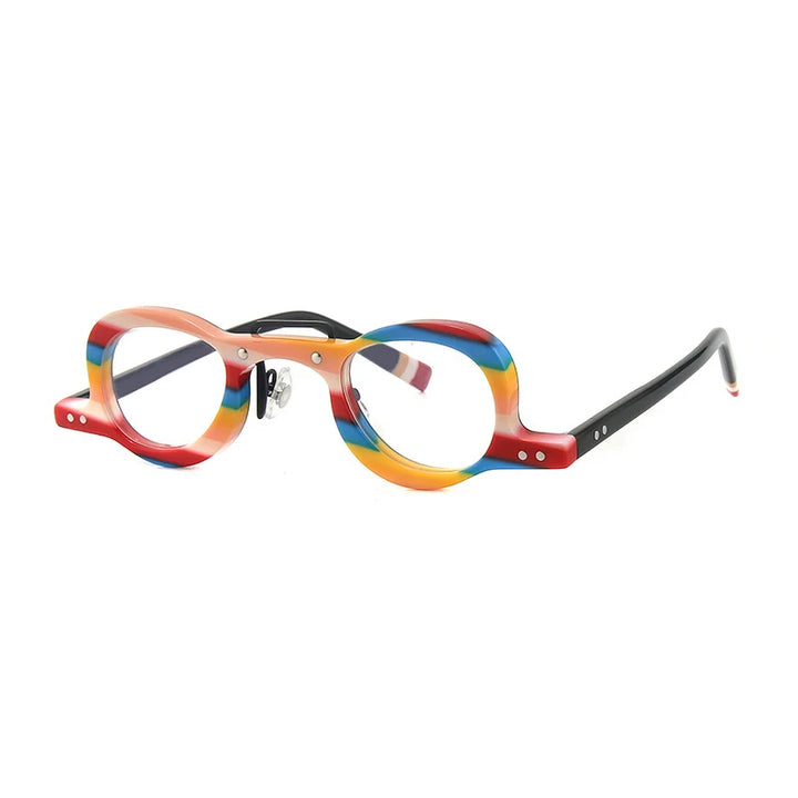 Gatenac Women's Full Rim Oval Double Bridge Acetate Eyeglasses G56064