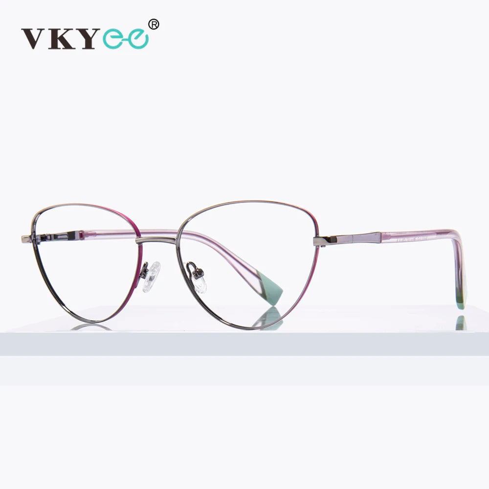 Vicky Women's Full Rim Cat Eye Alloy Reading Glasses 3020 Reading Glasses Vicky   