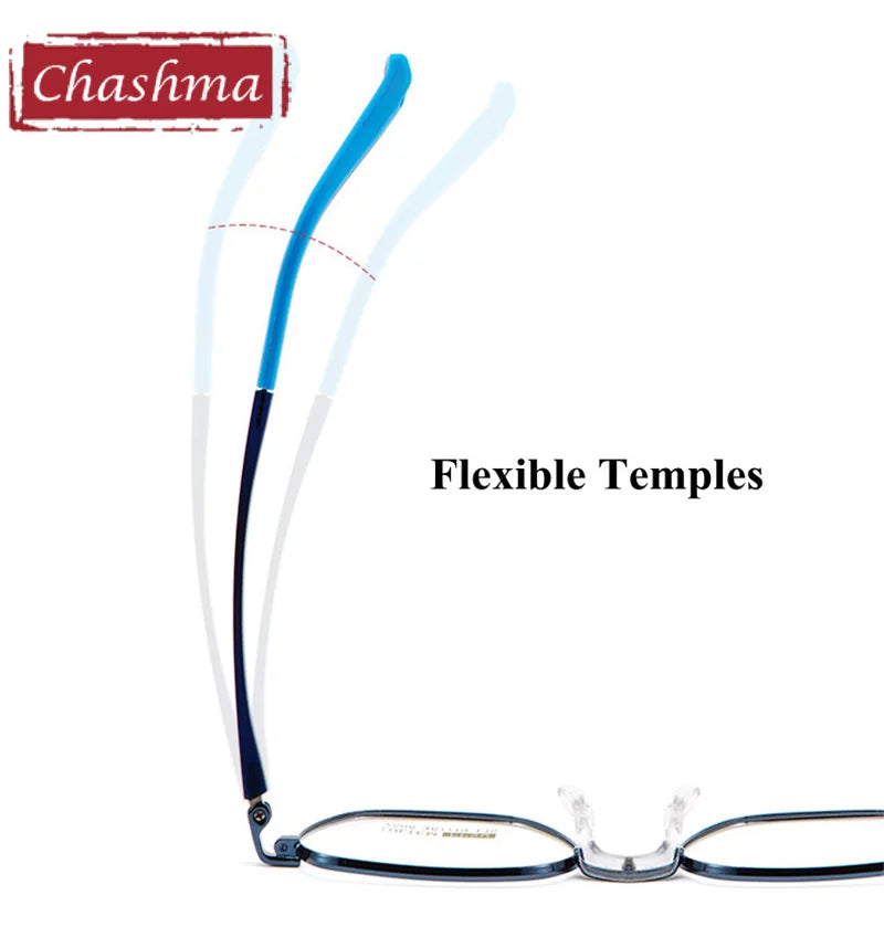 Chashma Ottica Unisex Youth Full Rim Polygon Stainless Steel Eyeglasses 7508 Full Rim Chashma Ottica