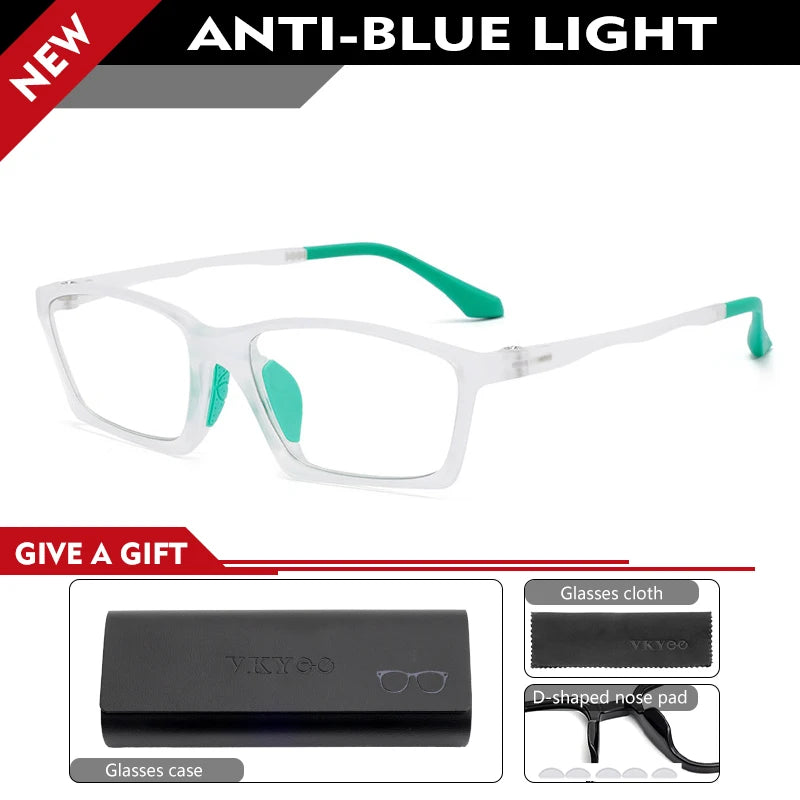 Vicky Men's Full Rim Square Tr 90 Sport Reading Glasses 626600