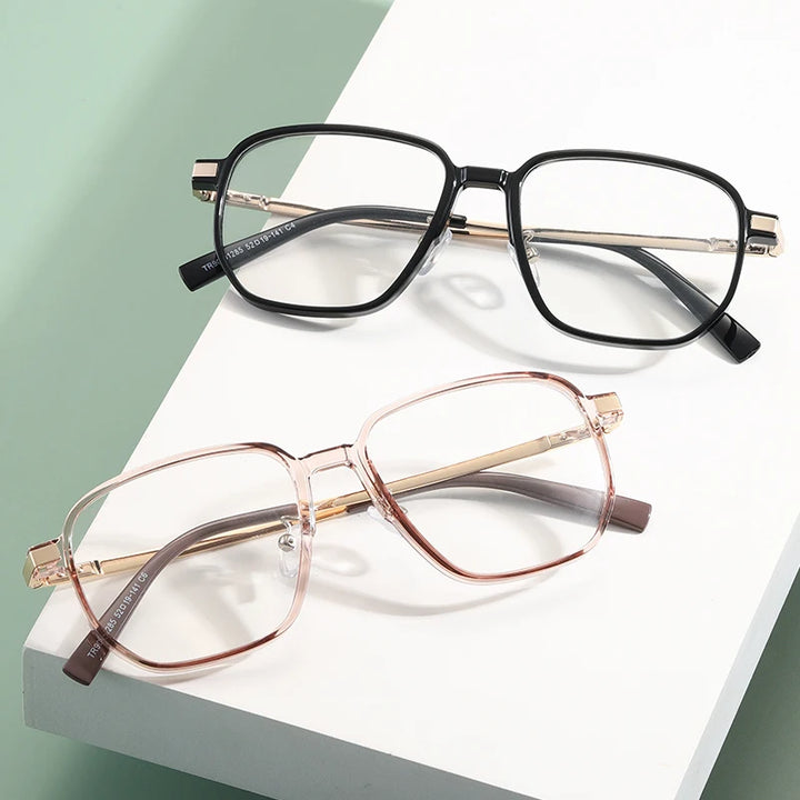 Reven Jate Unisex Full Rim Square Plastic Eyeglasses 81285 Full Rim Reven Jate