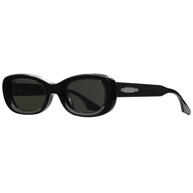 Hewei Women's Full Rim Oval Rectangle Acetate Sunglasses 0012 Sunglasses Hewei   