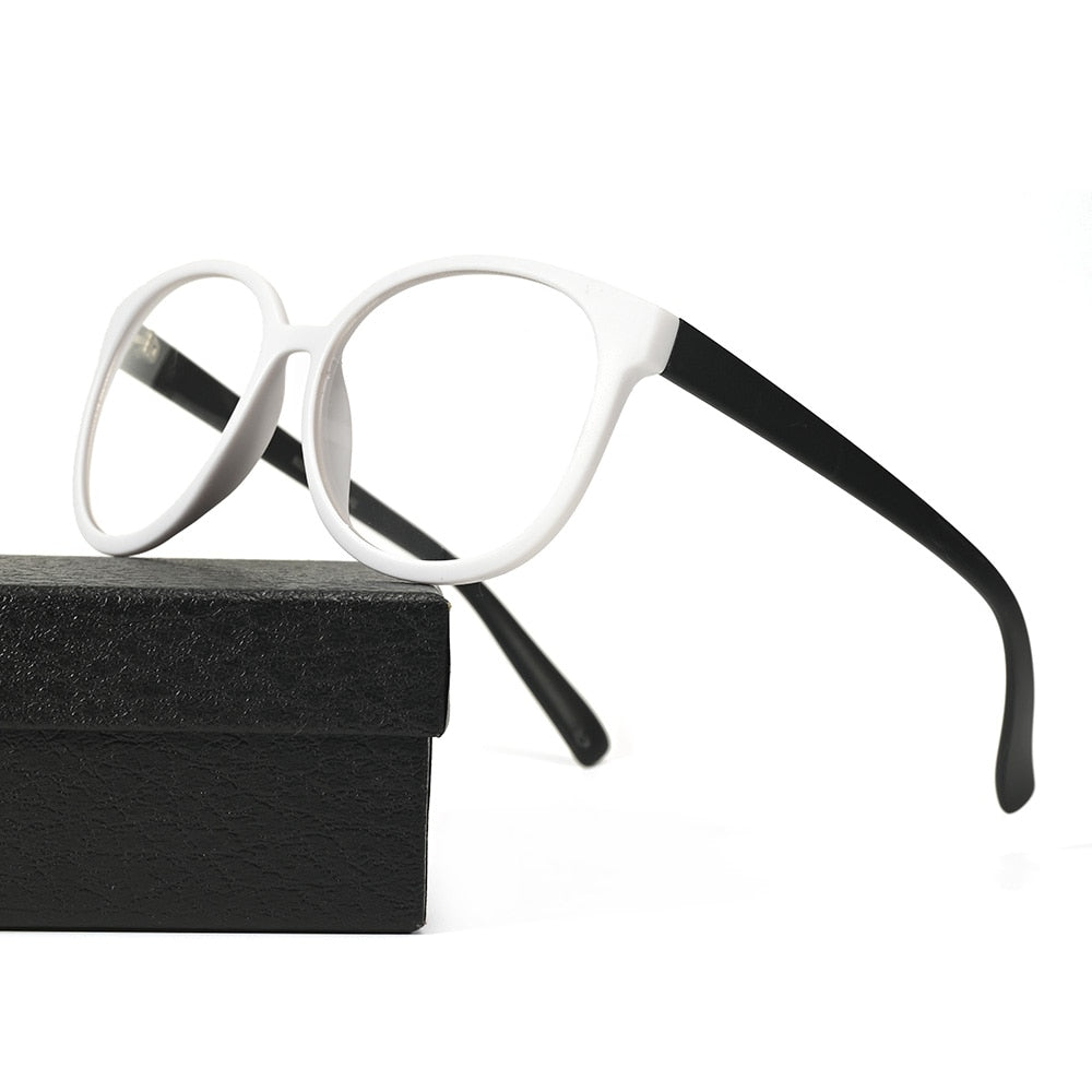 Cubojue Unisex Full Rim Square Tr 90 Titanium Myopic Reading Glasses 8056m Reading Glasses Cubojue