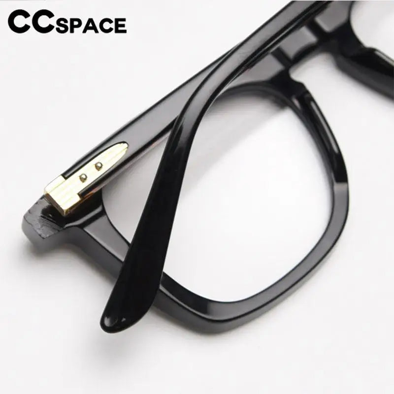 CCspace Unisex Full Rim Big Square Acetate Eyeglasses 57347 Full Rim CCspace
