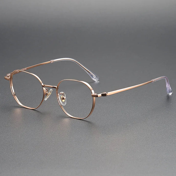 Momoja Women's Full Rim Polygonal Titanium Eyeglasses 124208