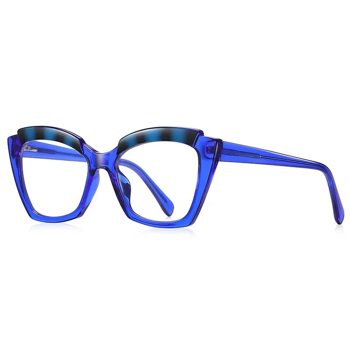 Hotony Unisex Full Rim Square Cat Eye Tr 90 PC Eyeglasses 212299