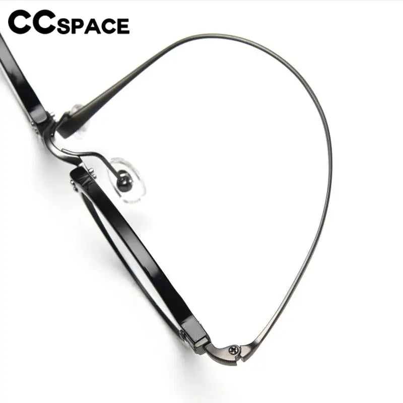 CCSpace Unisex Full Rim Small Round Acetate Eyeglasses 57268 Full Rim CCspace   