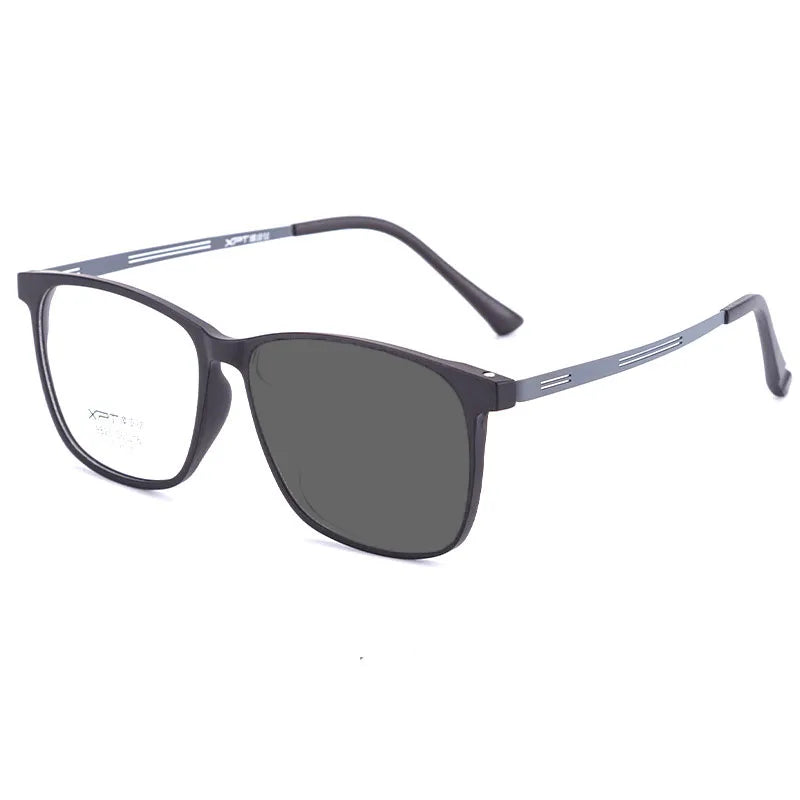 Kocolior Unisex Full Rim Square Tr 90 Titanium Hyperopic Reading Glasses 9825 Reading Glasses Kocolior