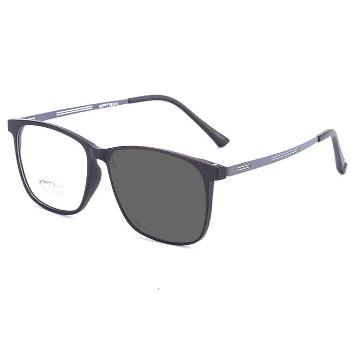 Kocolior Unisex Full Rim Square Tr 90 Titanium Hyperopic Reading Glasses 9825 Reading Glasses Kocolior