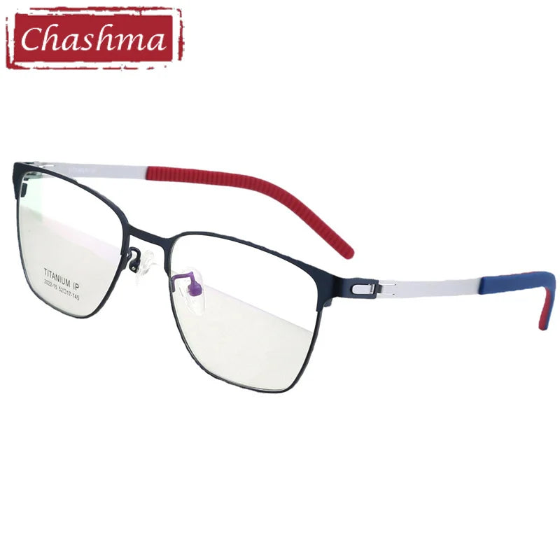 Chashma Women's Full Rim Square Screwless Titanium Eyeglasses 202215