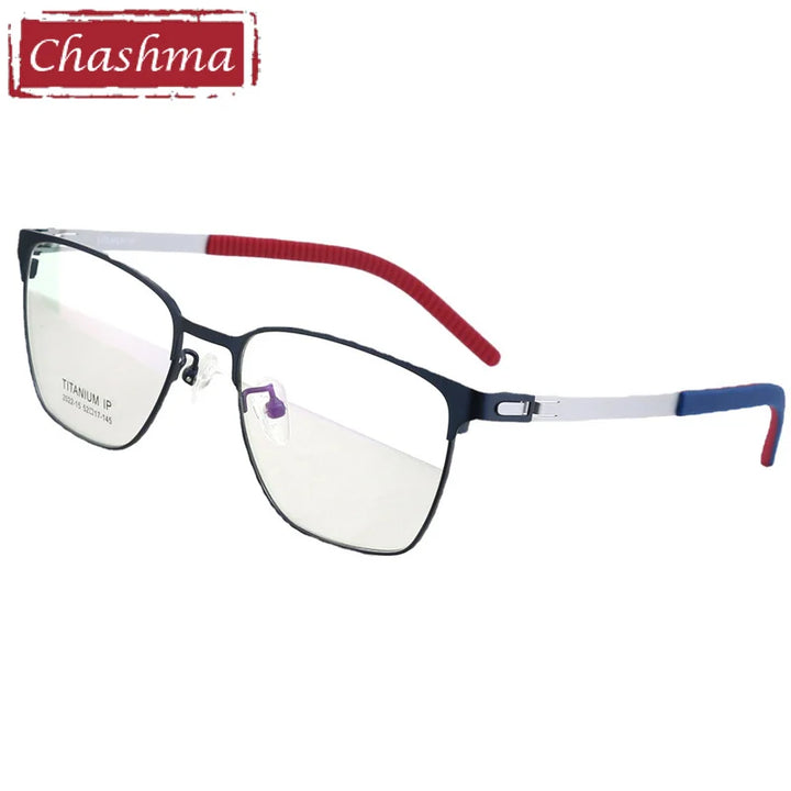 Chashma Women's Full Rim Square Screwless Titanium Eyeglasses 202215