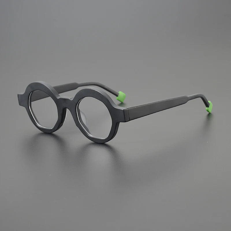 Nobler Unisex Full Rim Thick Round Acetate Eyeglasses 9355 Full Rim Nobler C5