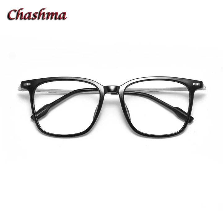 Chashma Ochki Unisex Full Rim Square Tr 90 Titanium Eyeglasses 331020