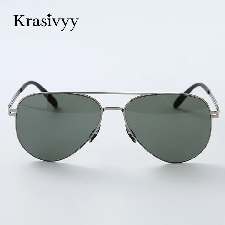 Krasivyy Unisex Full Rim Oval Screwless Nylon Alloy Sunglasses 6880 Sunglasses Krasivyy