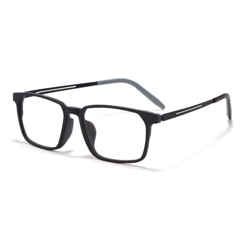Handoer Unisex Full Rim Square Tr 90 Titanium Eyeglasses 78878